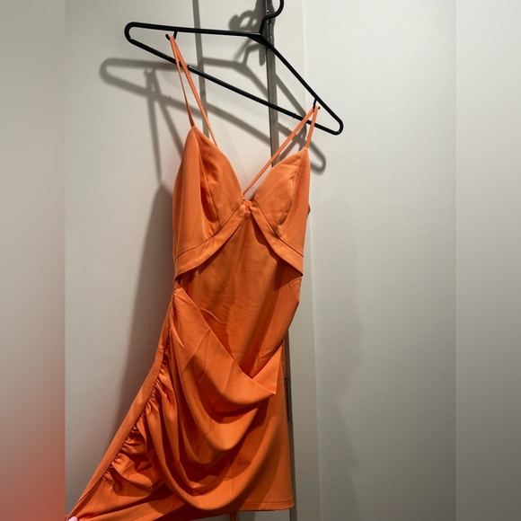 Coral lace up Kayla dress - Picture 7 of 7